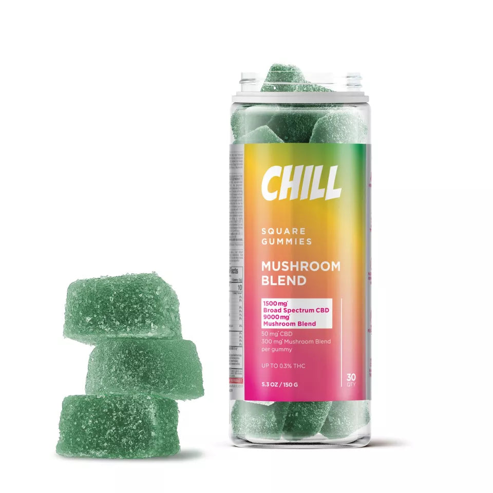 Chill Mushroom Blend Gummies Green Tea 30ct