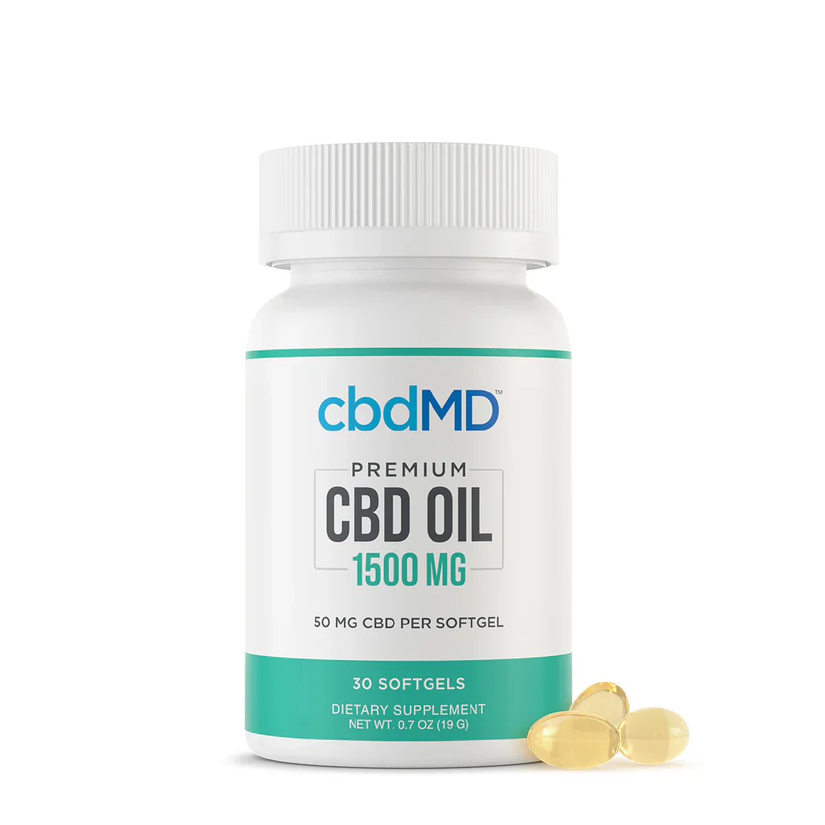 cbdMD Broad Spectrum CBD Softgels 750mg 1500mg 3000mg - Wholesale CBD Pills