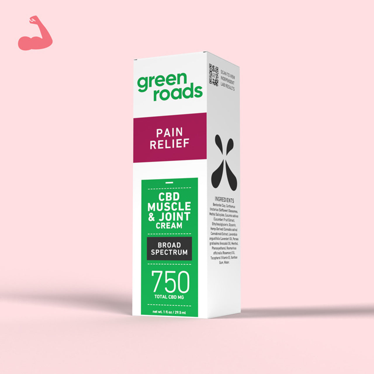 Green Roads Pain Relief CBD Cream 750mg Pack of 4 - Wholesale Muscle Joint Topical