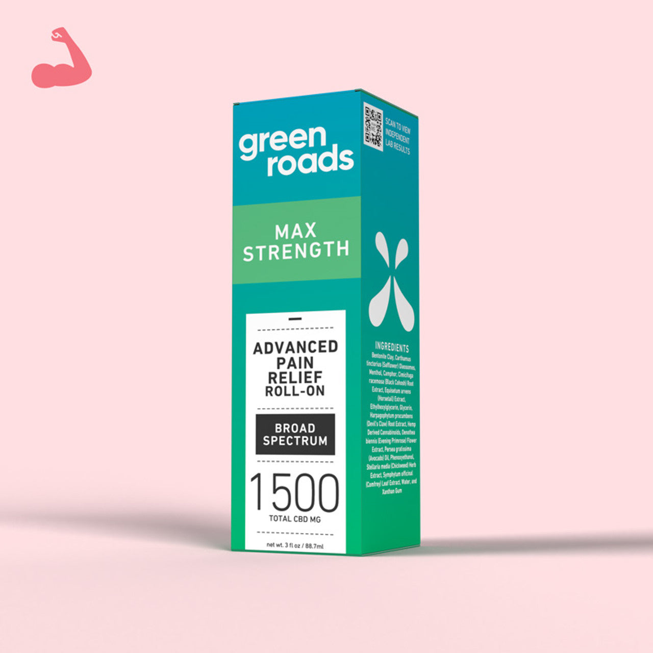 Green Roads CBD Roll-On 200mg 4 Pack - Wholesale Menthol Muscle Joint Relief