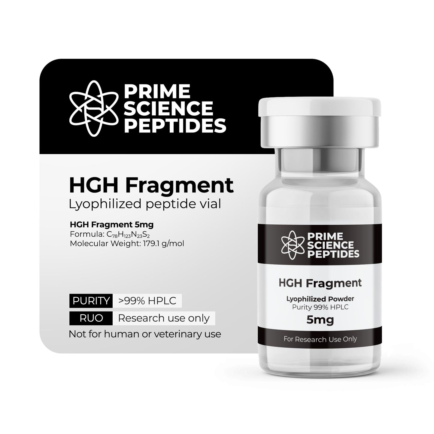 HGH Fragment 5mg| Purity 99% HPLC (10 Pack)