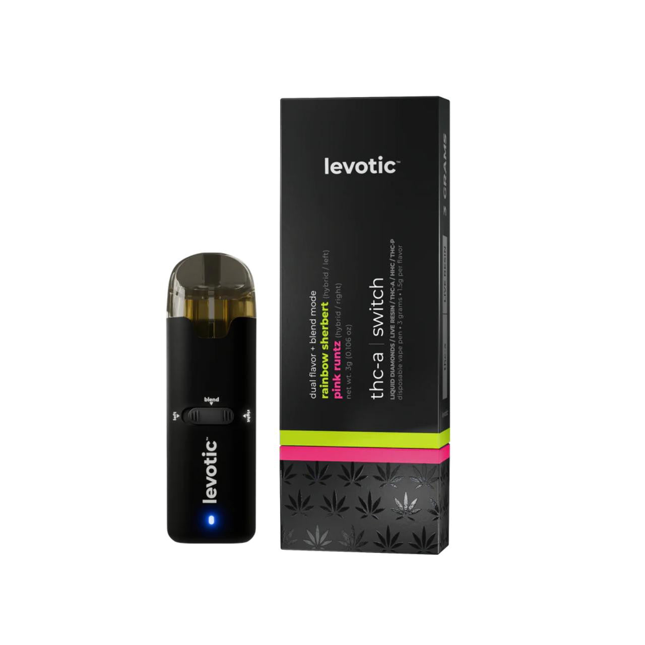 Levotic Switch THC-P/HHC/THC-A Liquid Diamonds Disposables 3G