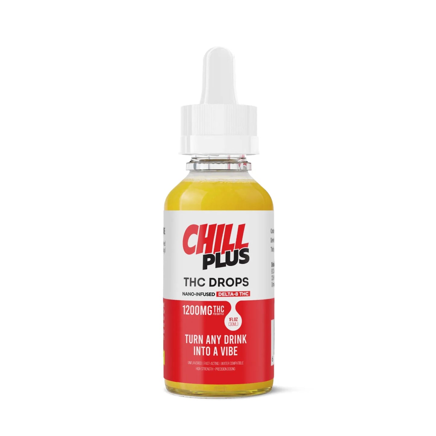 Chill Plus D8 Nano Unflavored Oil Drops - 1,200mg