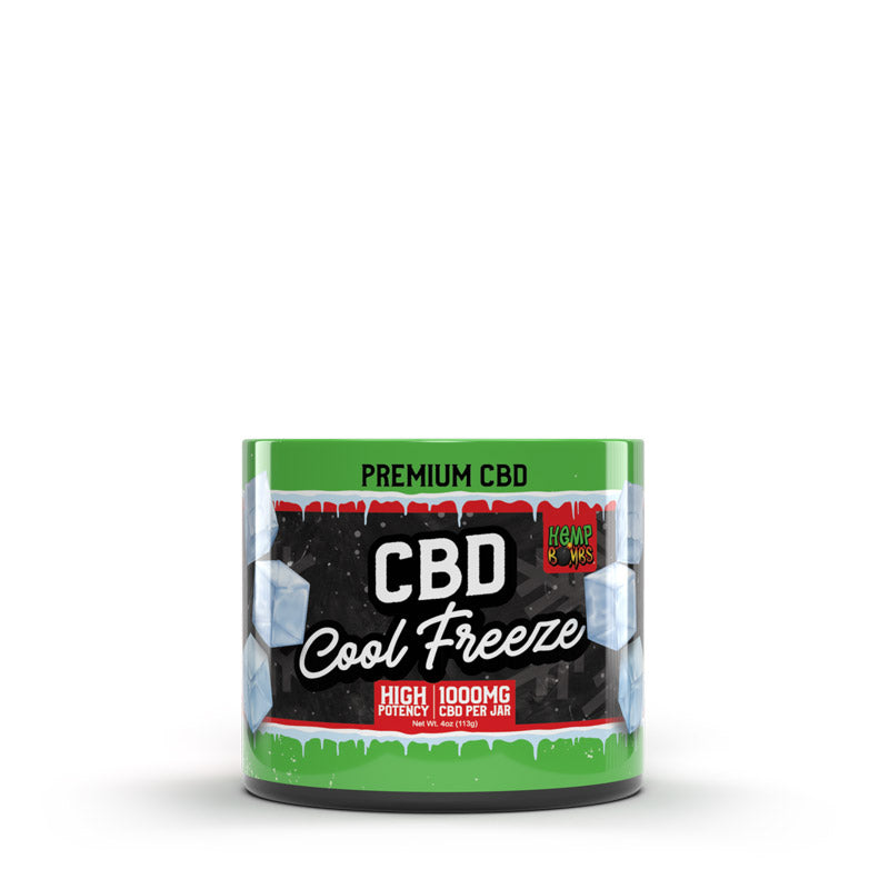 Hemp Bombs CBD Cool Freeze Cream 4oz Pack of 6 - Wholesale Menthol Muscle Relief