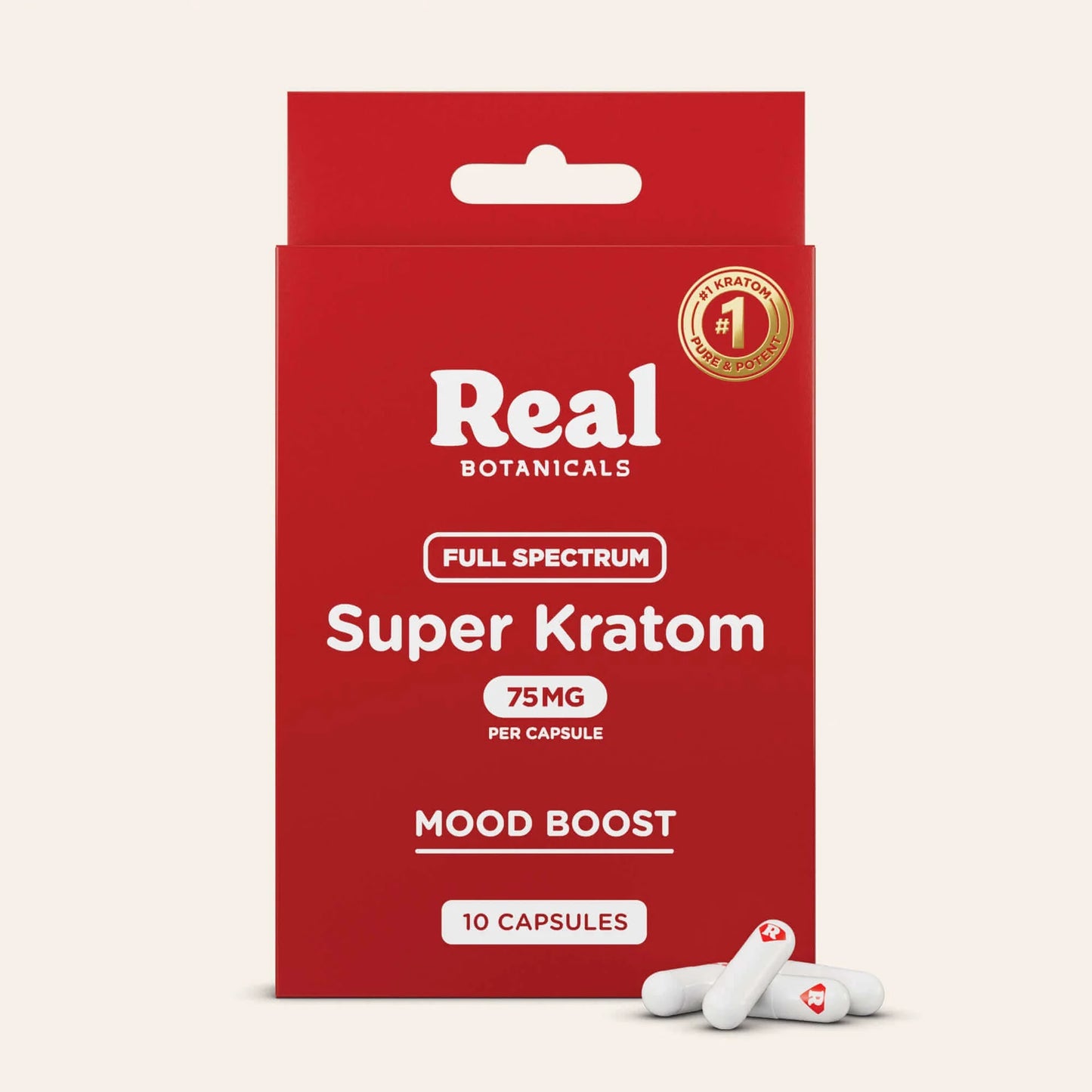 Real Botanicals Super Kratom Mood Boost Capsules 60ct - Wholesale Alkaloid Pills