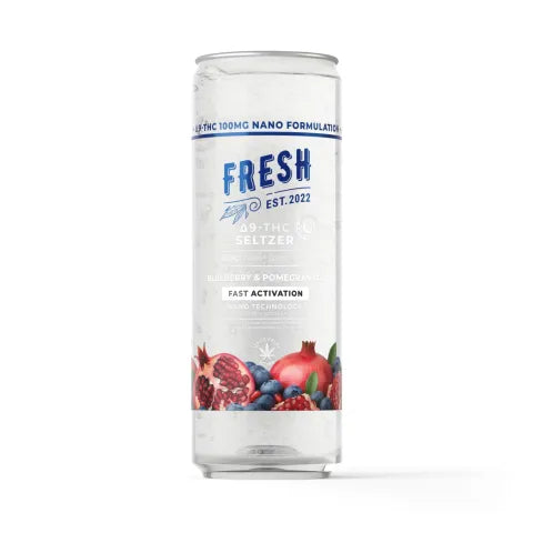Fresh THC Seltzer - Delta 9 Nano 100mg 12 Pack | Hemp Derived