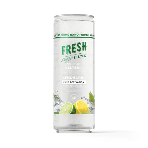 Fresh THC Seltzer - Delta 9 Nano 100mg 12 Pack | Hemp Derived