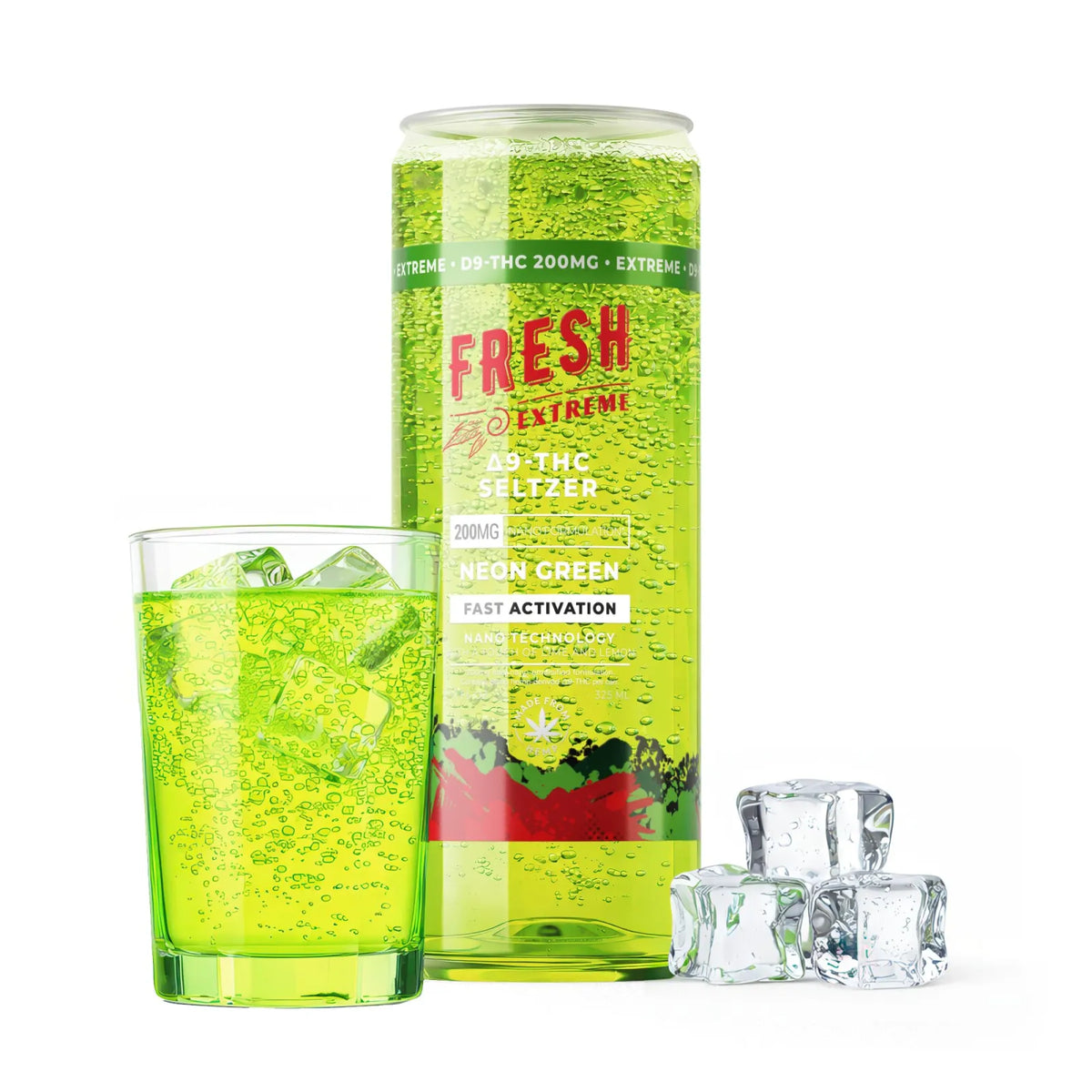 Fresh 200mg THC Seltzer - D9 Nano