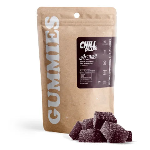 Chill Plus Arouse Sexual Euphoria Gummies 20mg - D9 THCV THCP CBD | Box of 12