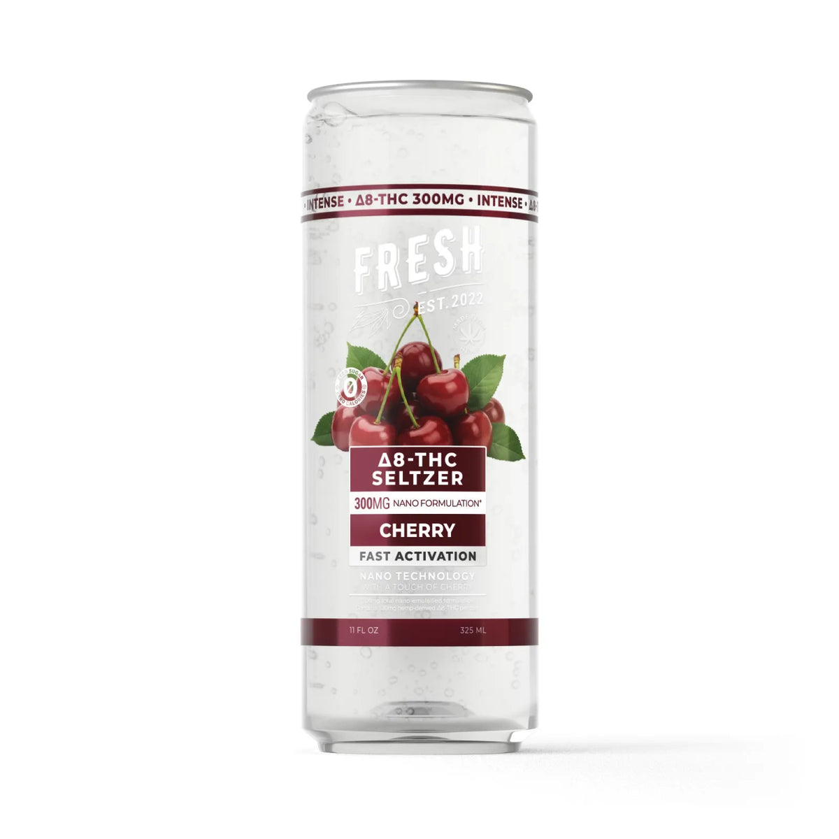 Fresh 300mg Berries THC Seltzer D8 Nano