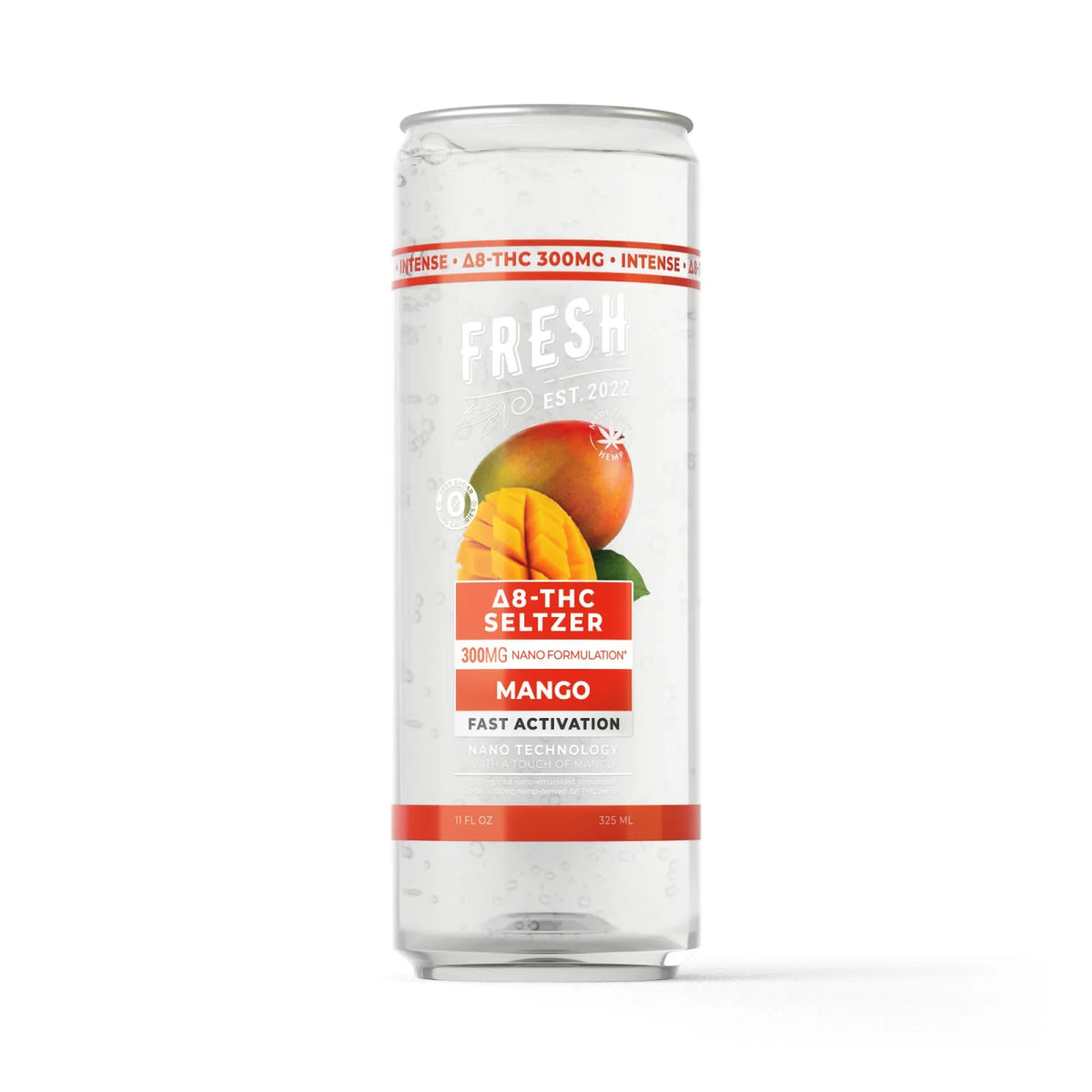 Fresh 300mg Berries THC Seltzer D8 Nano