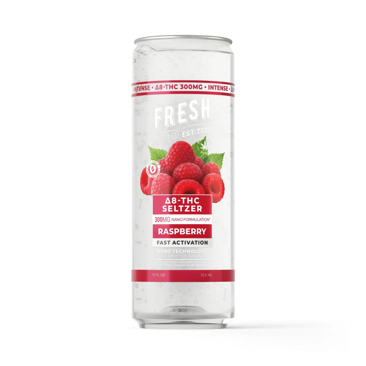 Fresh 300mg Berries THC Seltzer D8 Nano