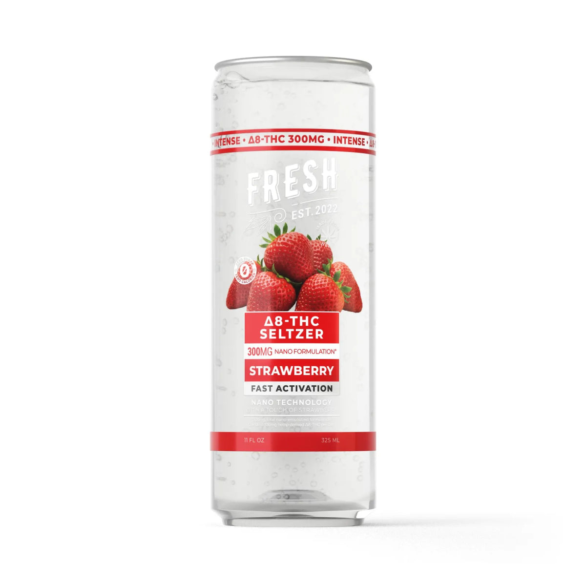 Fresh 300mg Berries THC Seltzer D8 Nano
