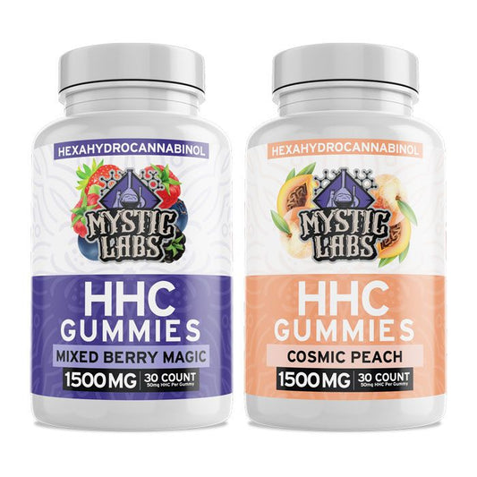 Mystic Labs 1500mg HHC Gummies - 30ct 50mg Each | Pack of 6 Bottles