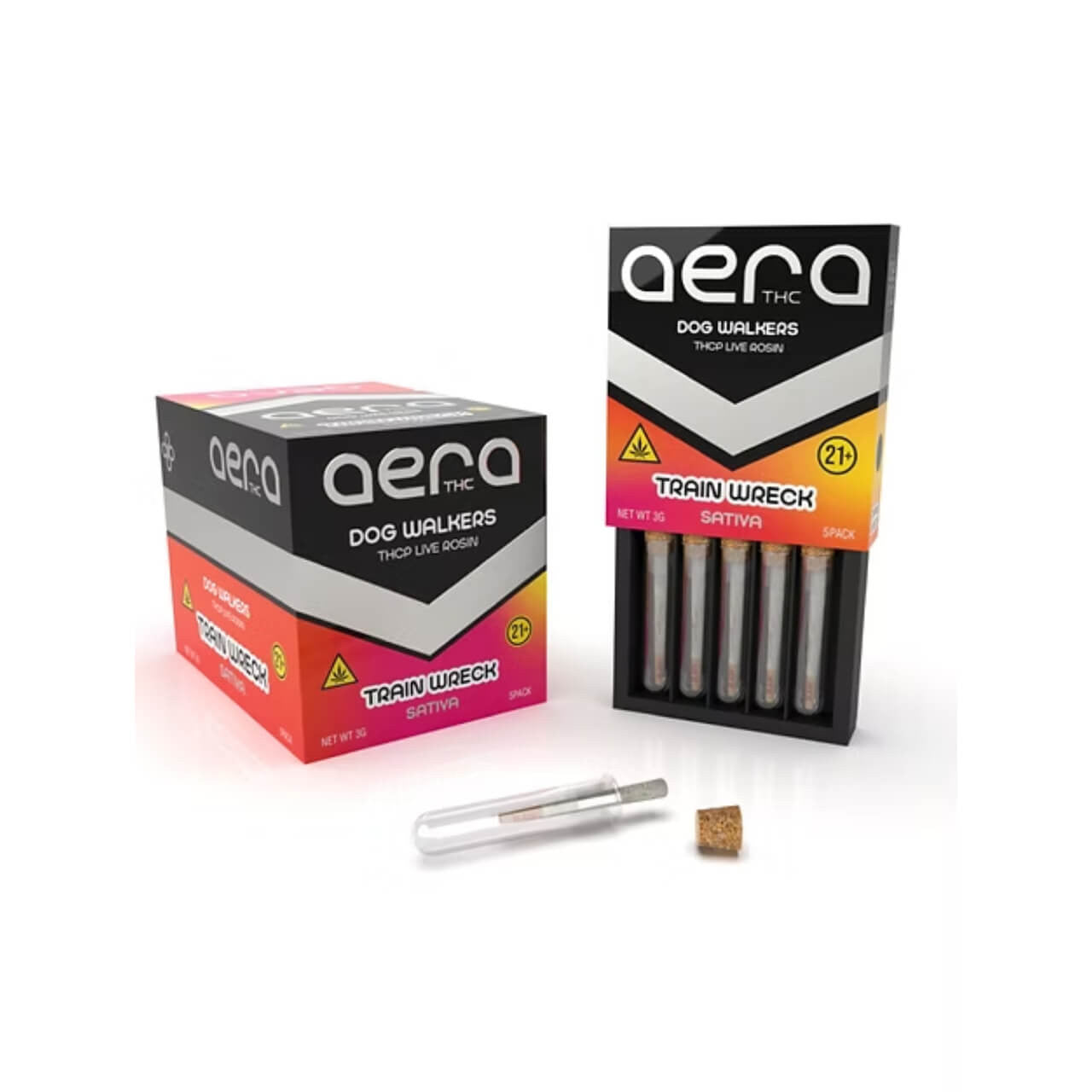 AERA THCP Live Rosin Dog Walkers Pre Rolls - 5 Pack (3g Total) | Premium Hemp Pre-Rolls