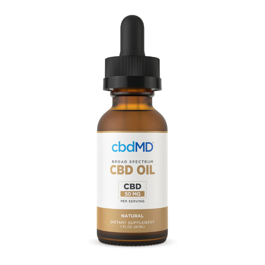 cbdMD Broad Spectrum CBD Oil Tincture 30ml Wholesale - THC-Free Hemp-Derived