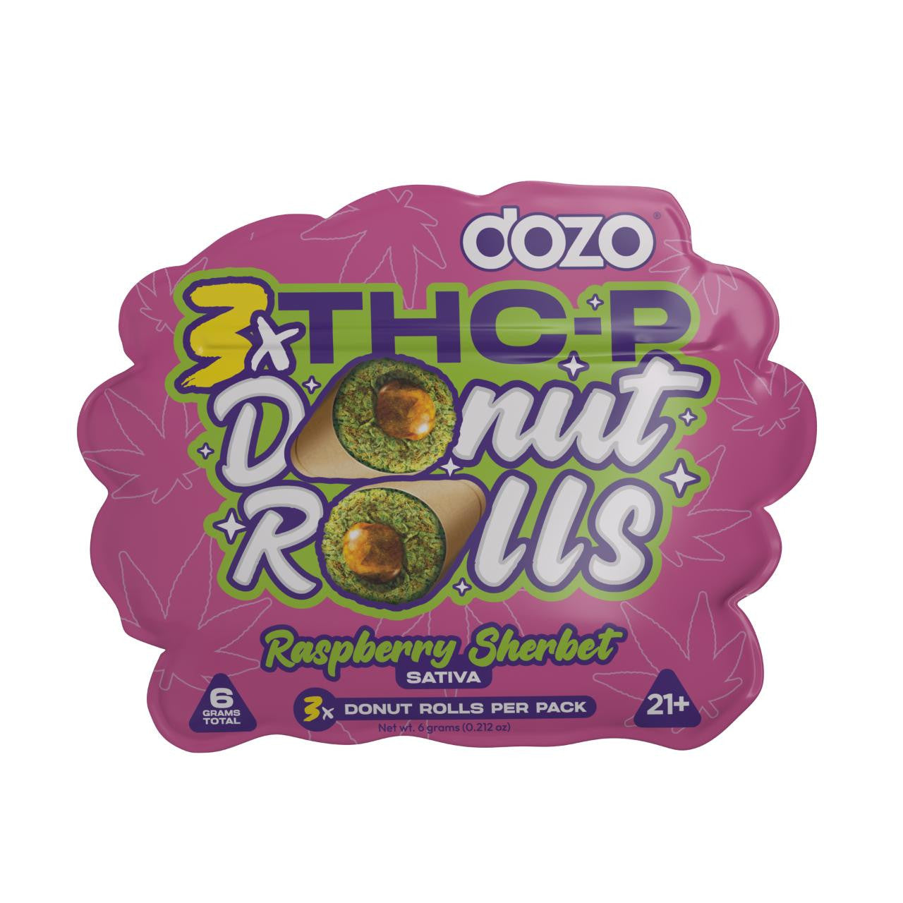 DOZO THCP Donut Roll Prerolls 2G - 3 Count | Premium Hemp Pre-Rolls Florida Compliant