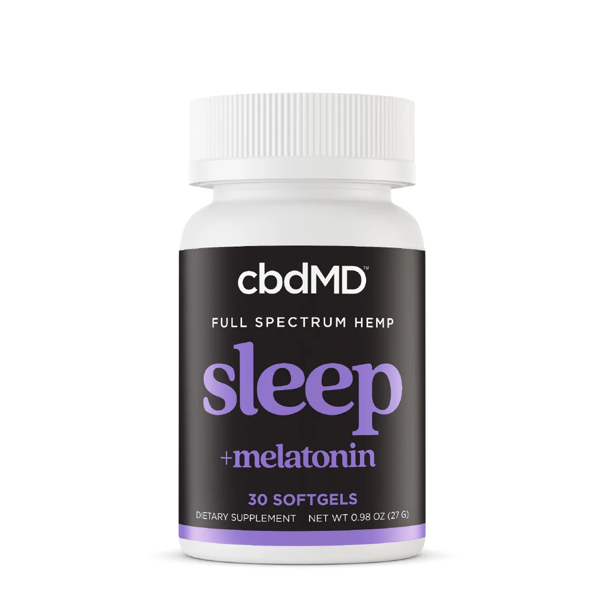 cbdMD Full Spectrum CBD Sleep Softgels 50mg CBD+CBN+THC - Wholesale Sleep Aid