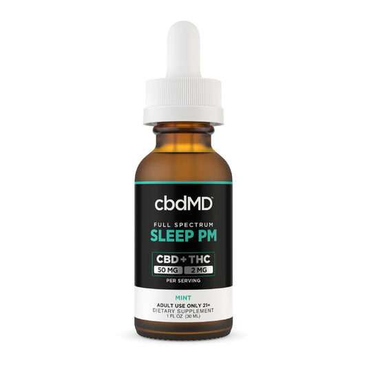 cbdMD Full Spectrum CBD Sleep Tincture 50mg CBD+THC+Melatonin Wholesale - 30ml