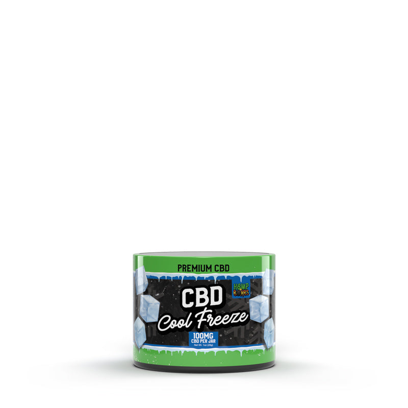 Hemp Bombs CBD Cool Freeze Cream 4oz Pack of 6 - Wholesale Menthol Muscle Relief