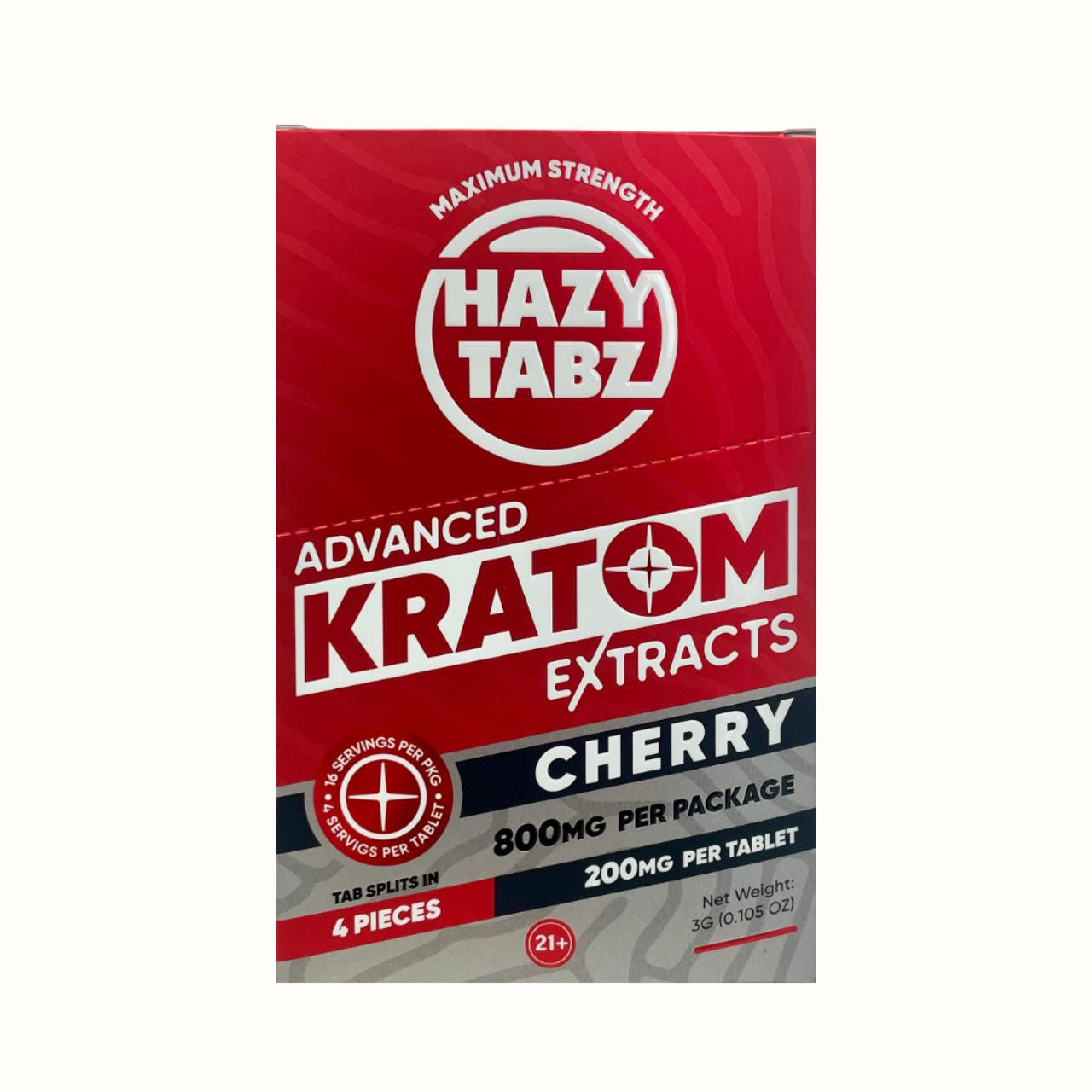 Hazy Tabz Advanced Kratom Extract Tablets 800MG 4CT - Wholesale Mitragynine