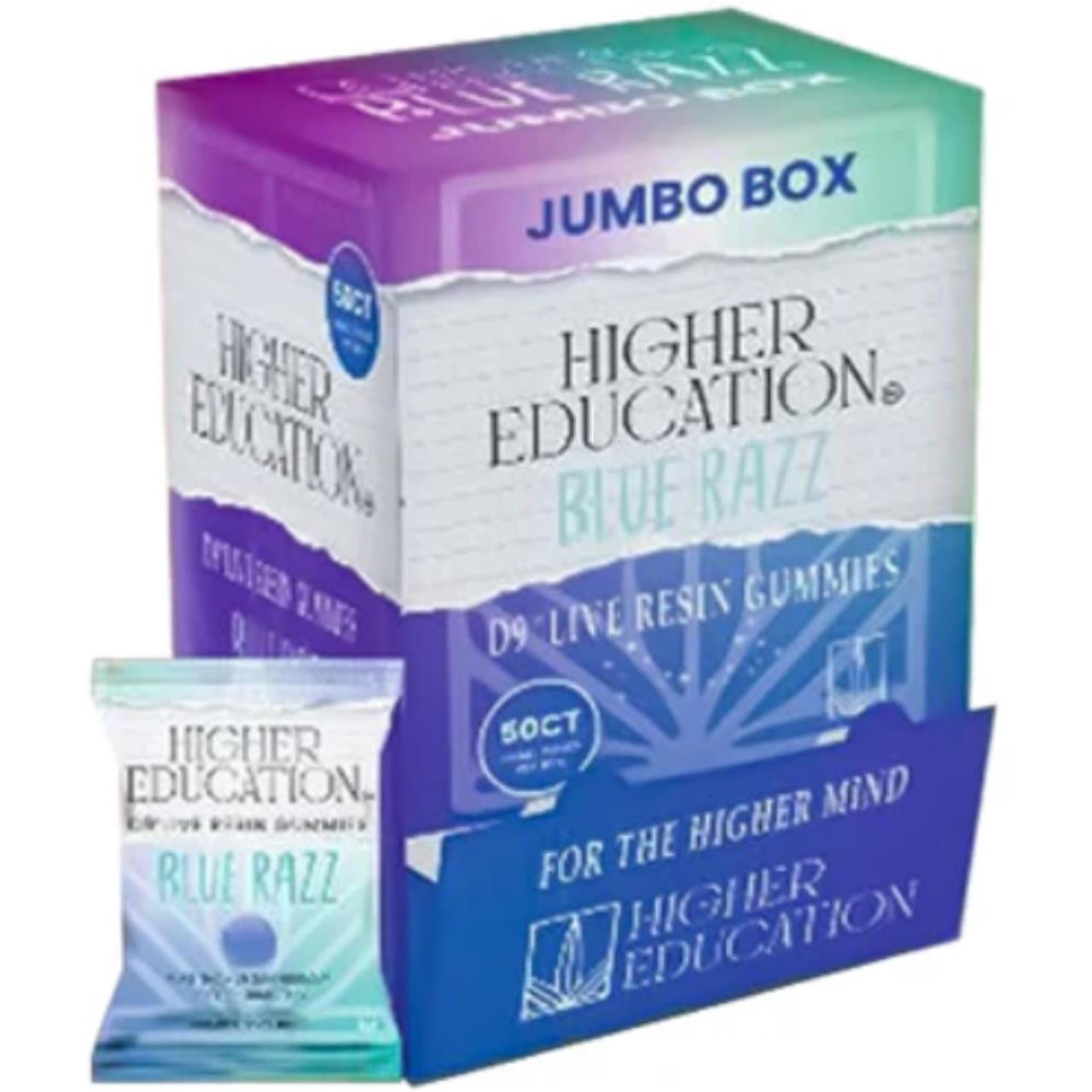 Higher Education D9 THC Live Resin Gummies 1500MG -50CT