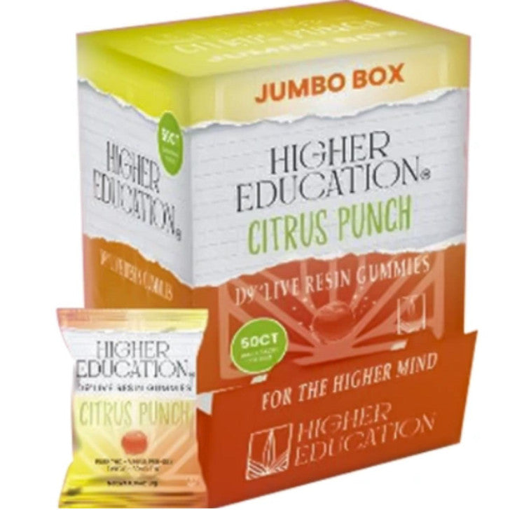 Higher Education D9 THC Live Resin Gummies 1500MG -50CT