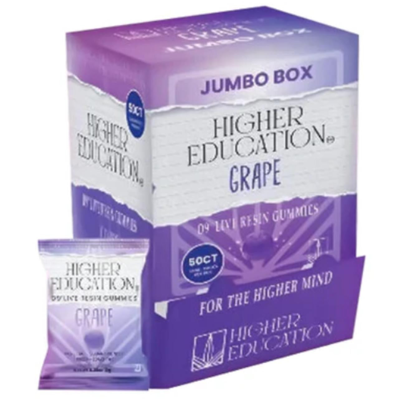 Higher Education D9 THC Live Resin Gummies 1500MG -50CT