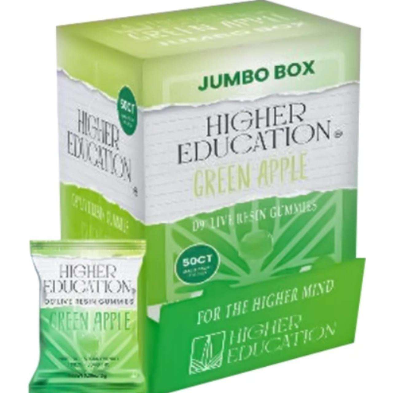 Higher Education D9 THC Live Resin Gummies 1500MG -50CT