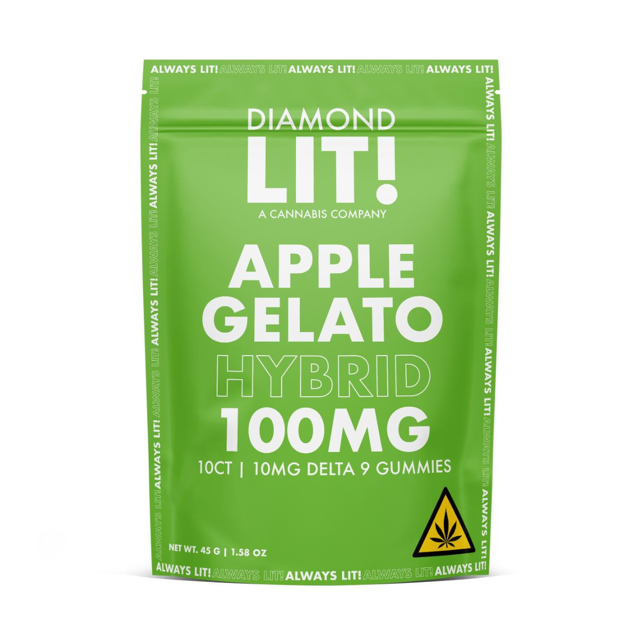 LIT THC Gummies 100MG 1PK-10CT