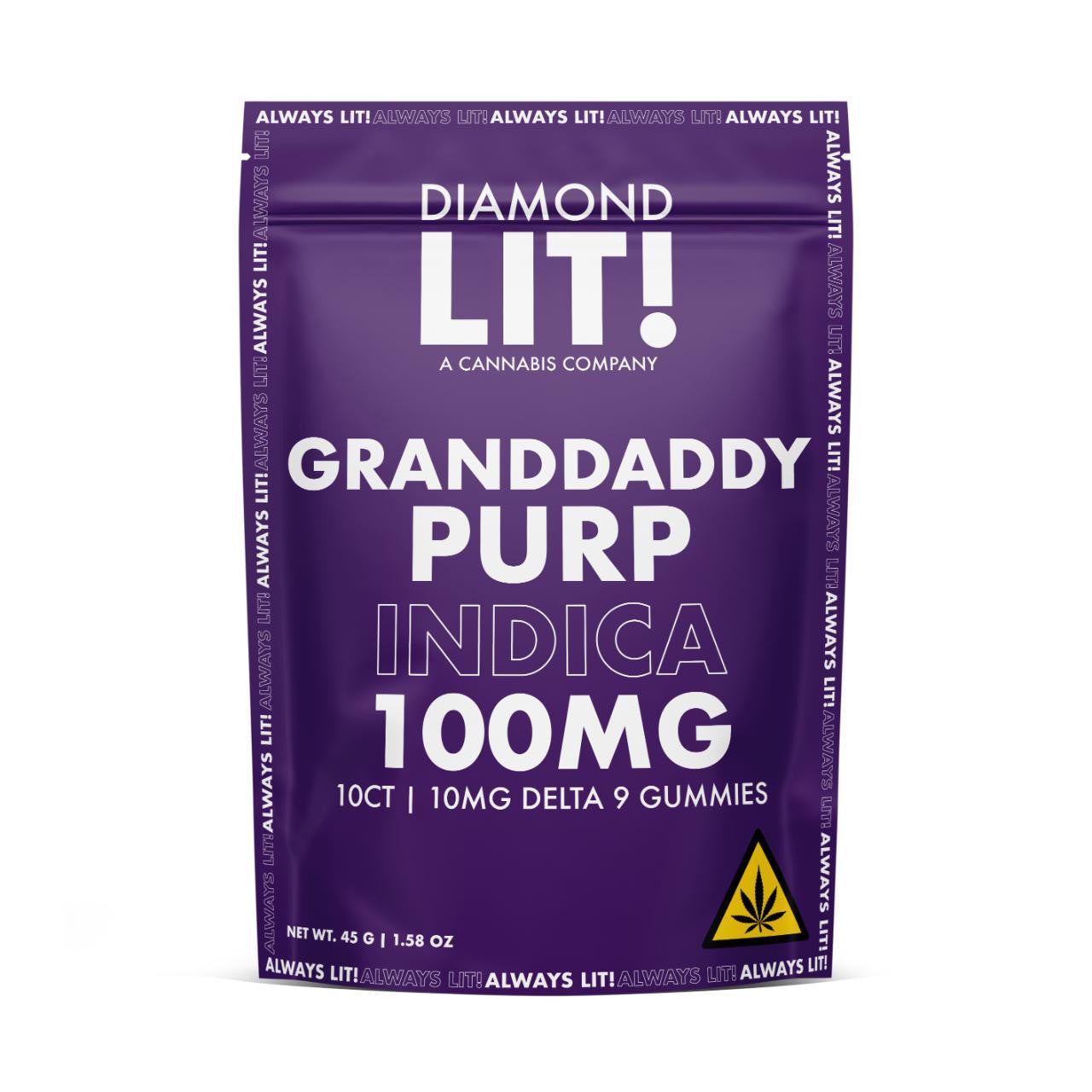 LIT THC Gummies 100MG 1PK-10CT