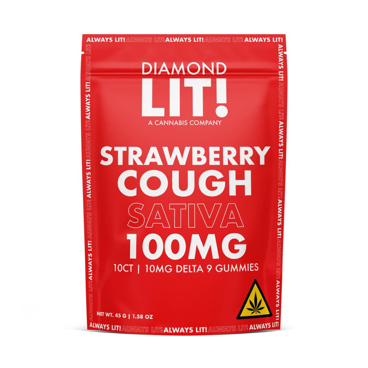 LIT THC Gummies 100MG 1PK-10CT