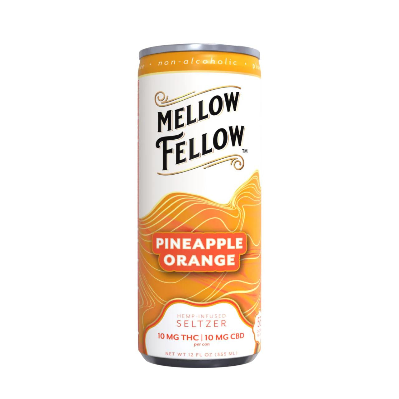 Mellow Fellow Seltzer D9+CBD Beverages 20MG