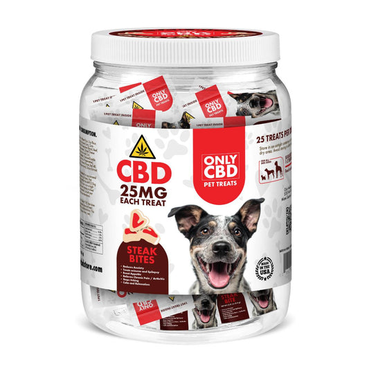Only CBD Pet Treats - 25 Count Jar | Premium CBD for Dogs & Cats