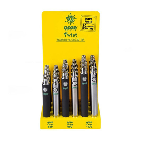 Ooze Twist Battery 1pcs - Wholesale 510 Thread Vape Battery Single Unit