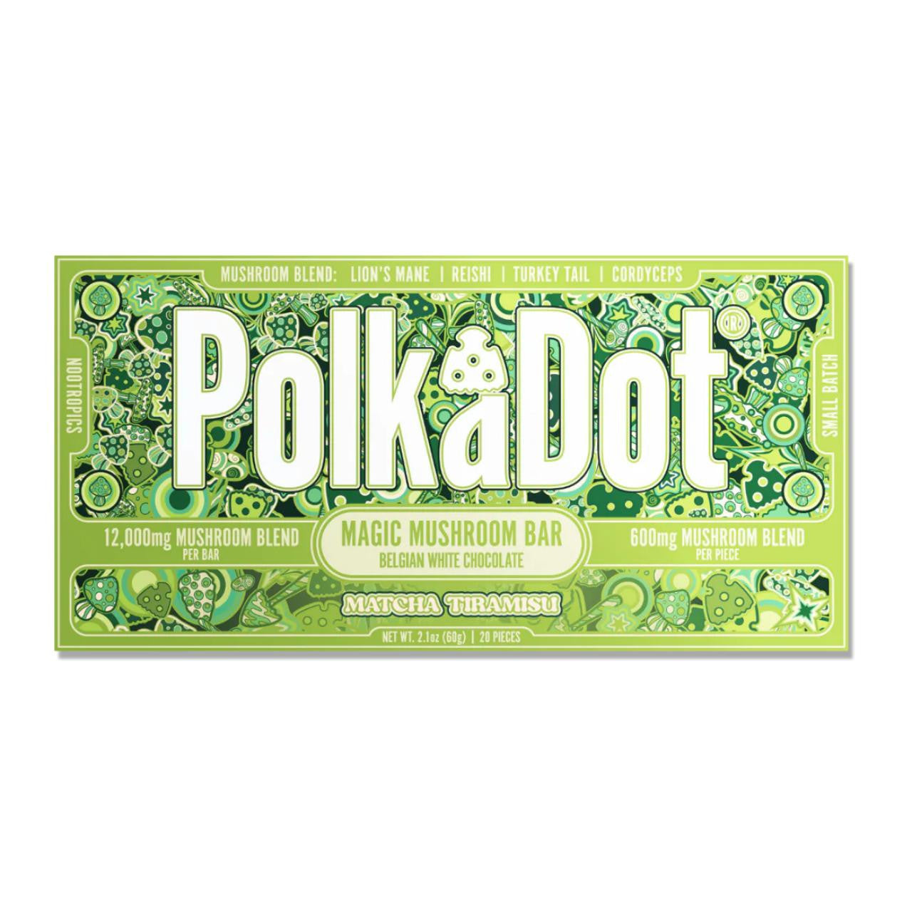 Polk A Dot Mushroom Chocolate Bar - 12000MG