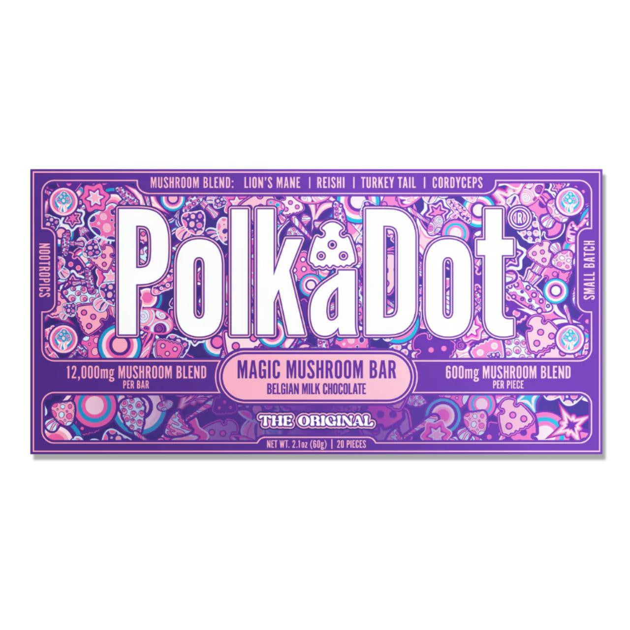 Polk A Dot Mushroom Chocolate Bar - 12000MG