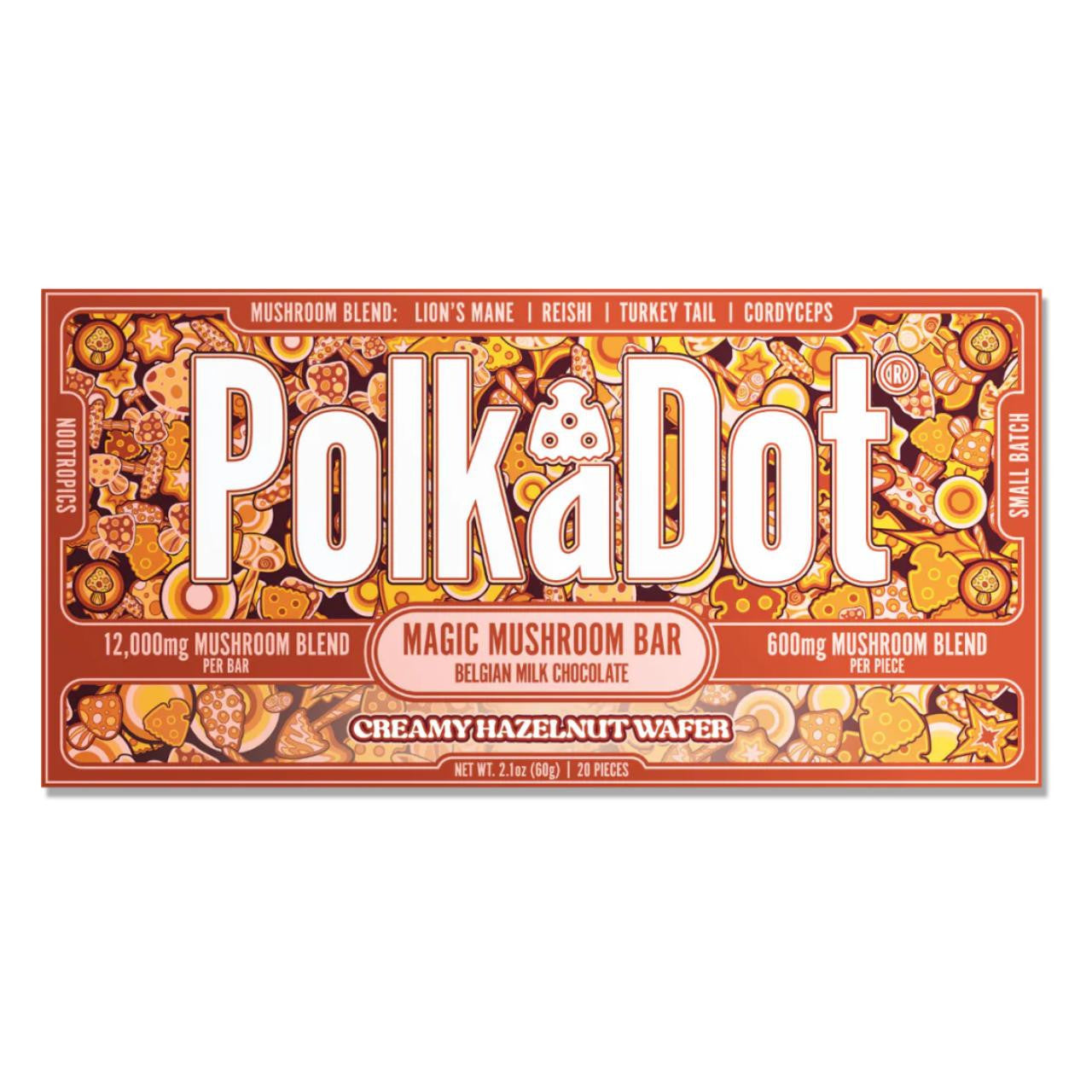 Polk A Dot Mushroom Chocolate Bar - 12000MG