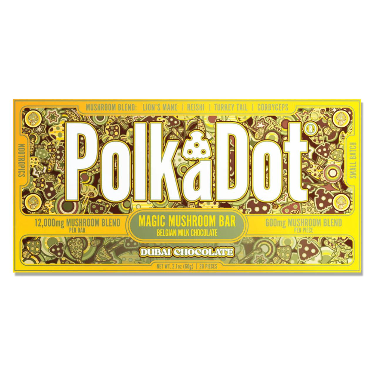 Polk A Dot Mushroom Chocolate Bar - 12000MG