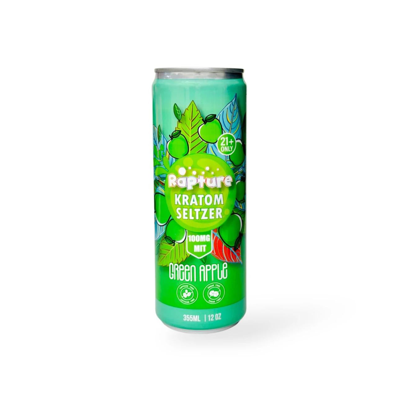 Rapture Kratom Seltzer 12 OZ -100 MIT