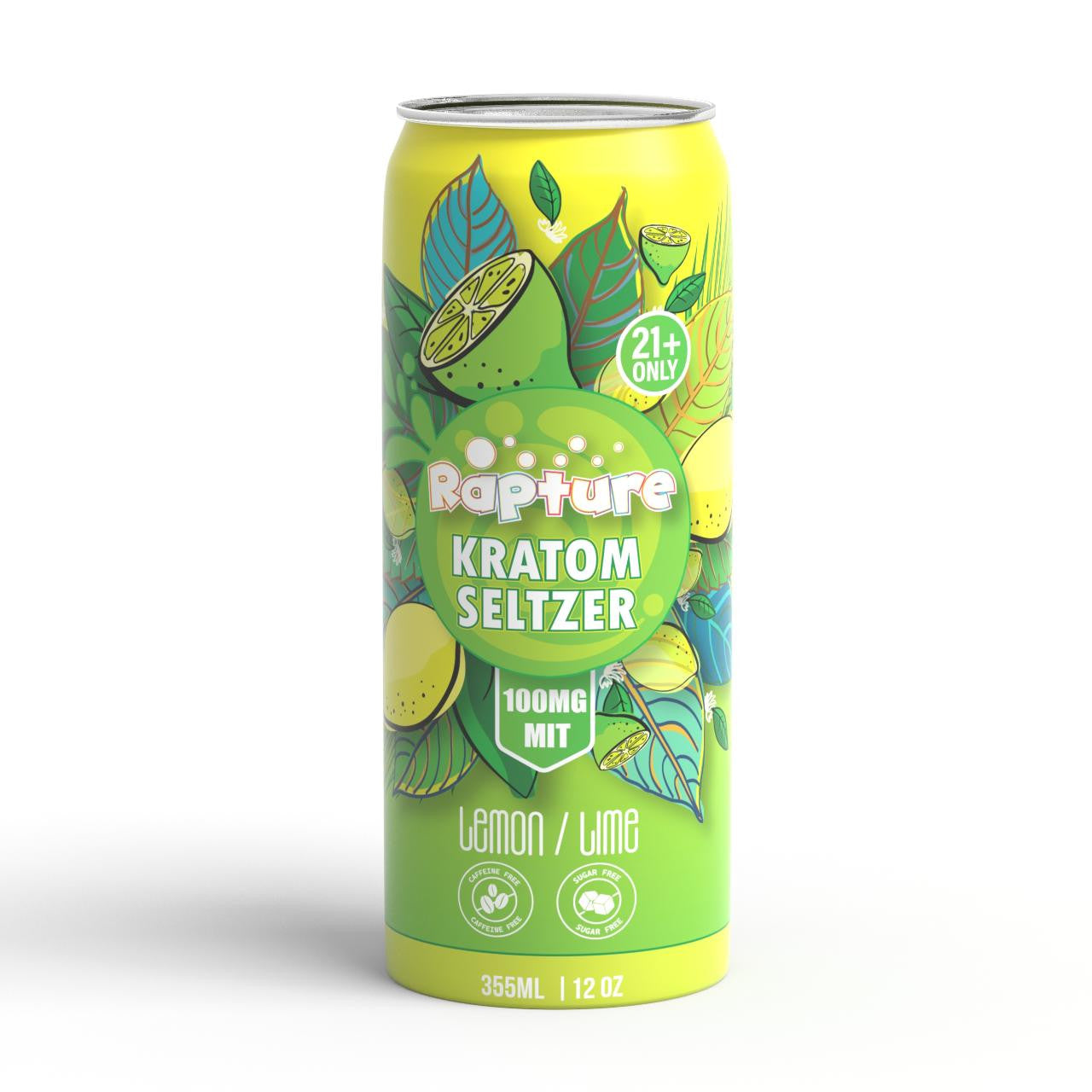 Rapture Kratom Seltzer 12 OZ -100 MIT