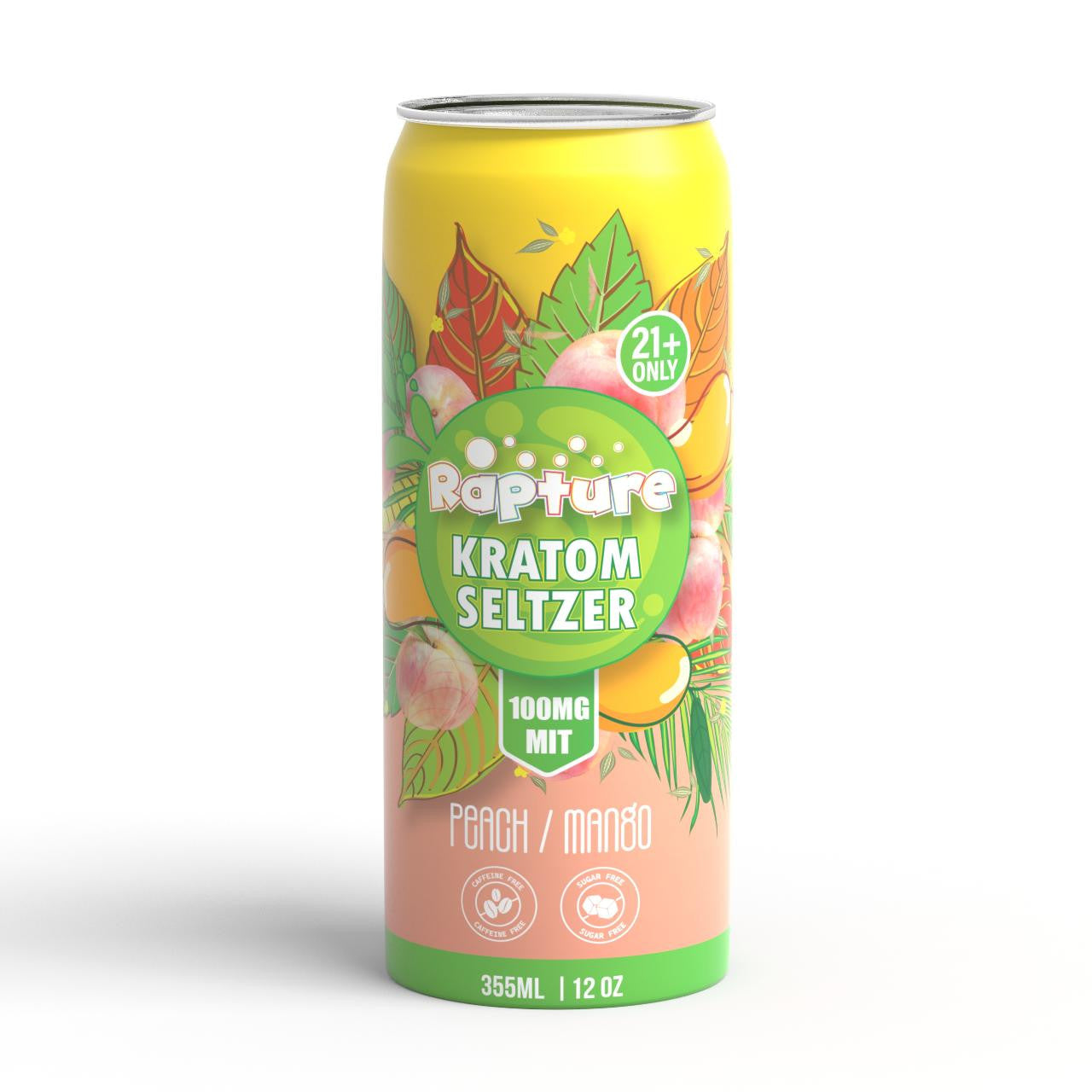 Rapture Kratom Seltzer 12 OZ -100 MIT