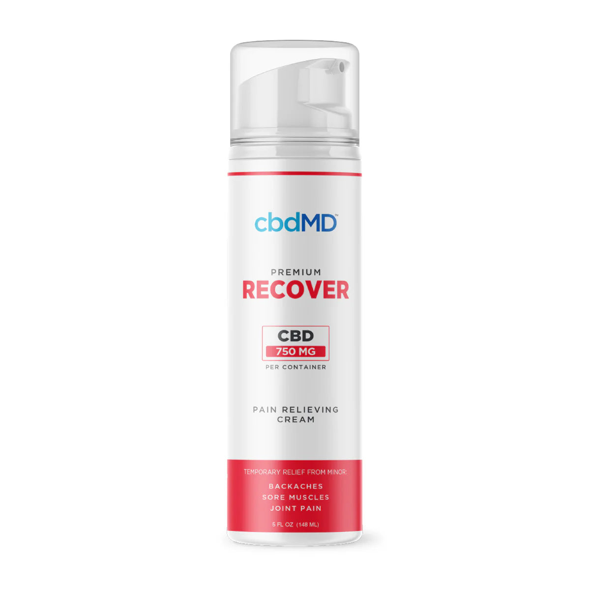 cbdMD Broad Spectrum CBD Recover Airless Pump 750mg - Wholesale Pain Relief Topical