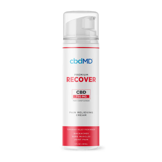cbdMD Broad Spectrum CBD Recover Airless Pump 750mg - Wholesale Pain Relief Topical