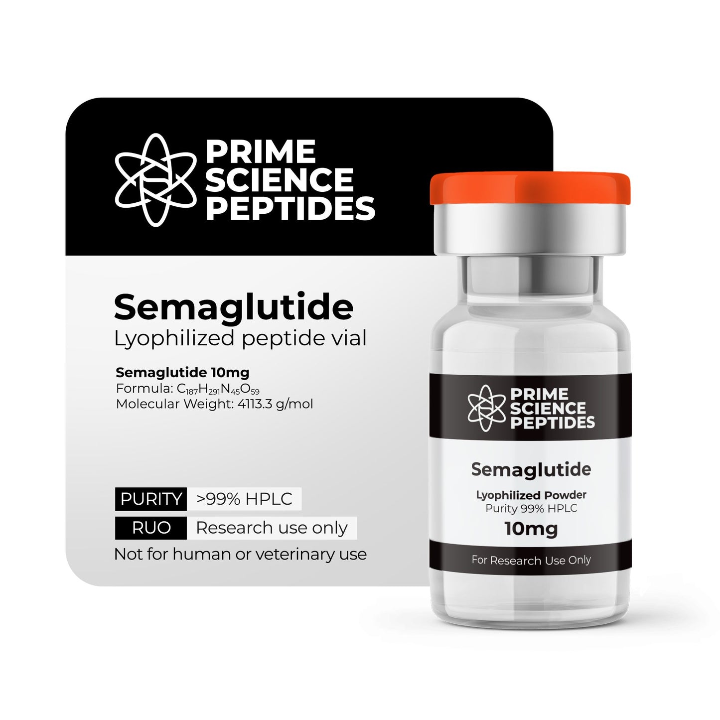 Sema GLP-1 2mg-50mg | Purity 99% HPLC (10 Pack)