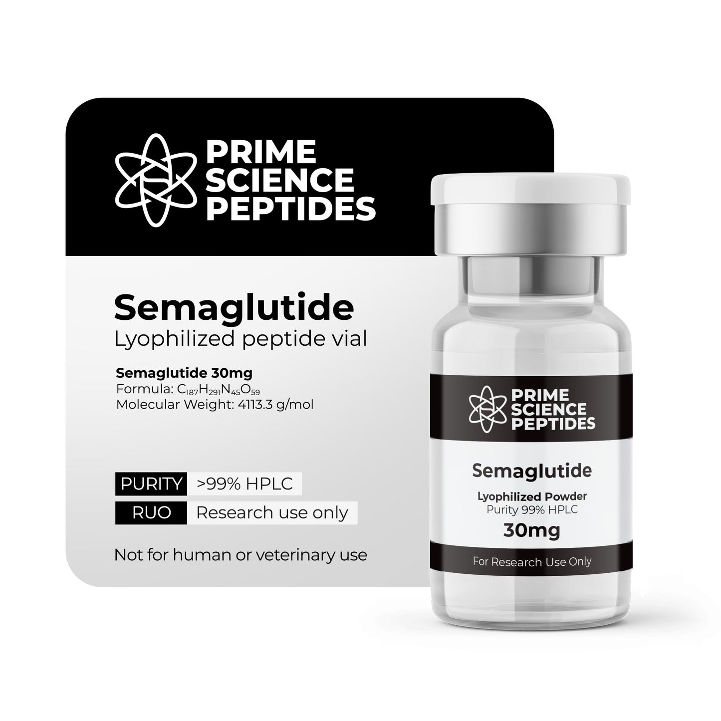 Sema GLP-1 2mg-50mg | Purity 99% HPLC (10 Pack)
