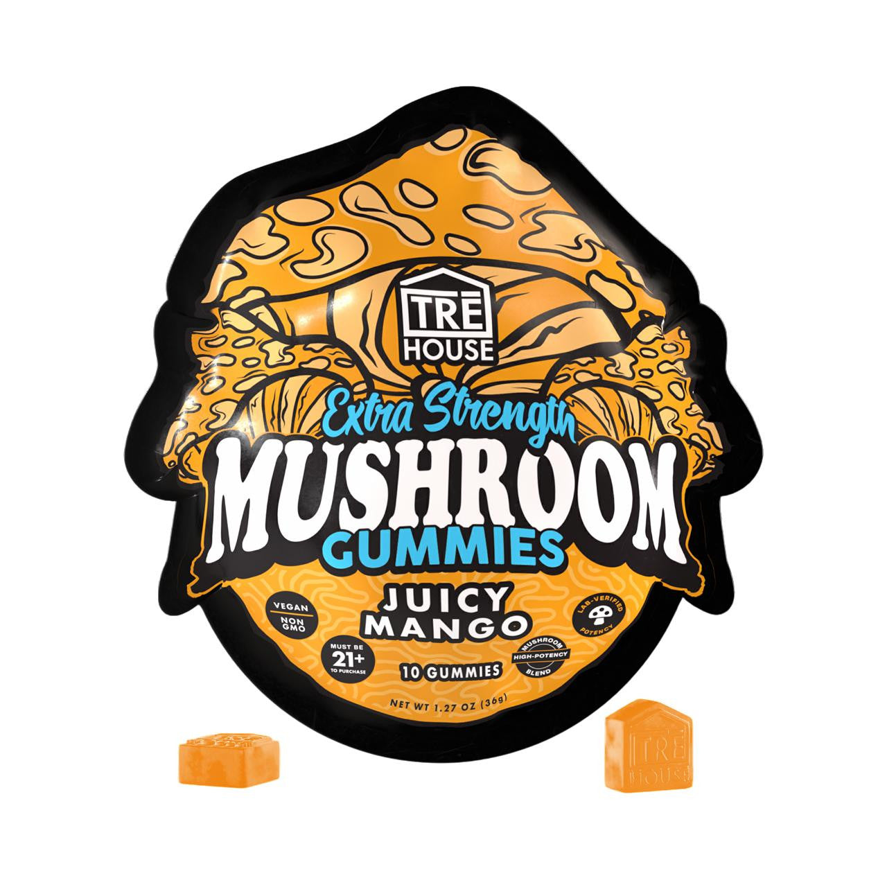 TRĒ House Extra Strength Magic Mushroom Blend Gummies - 10 Count Box