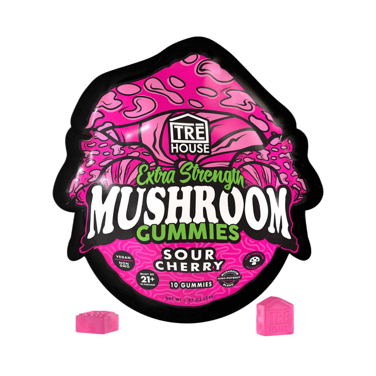 TRĒ House Extra Strength Magic Mushroom Blend Gummies - 10 Count Box