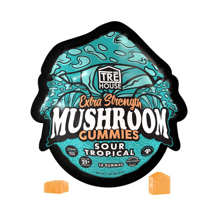 TRĒ House Extra Strength Magic Mushroom Blend Gummies - 10 Count Box