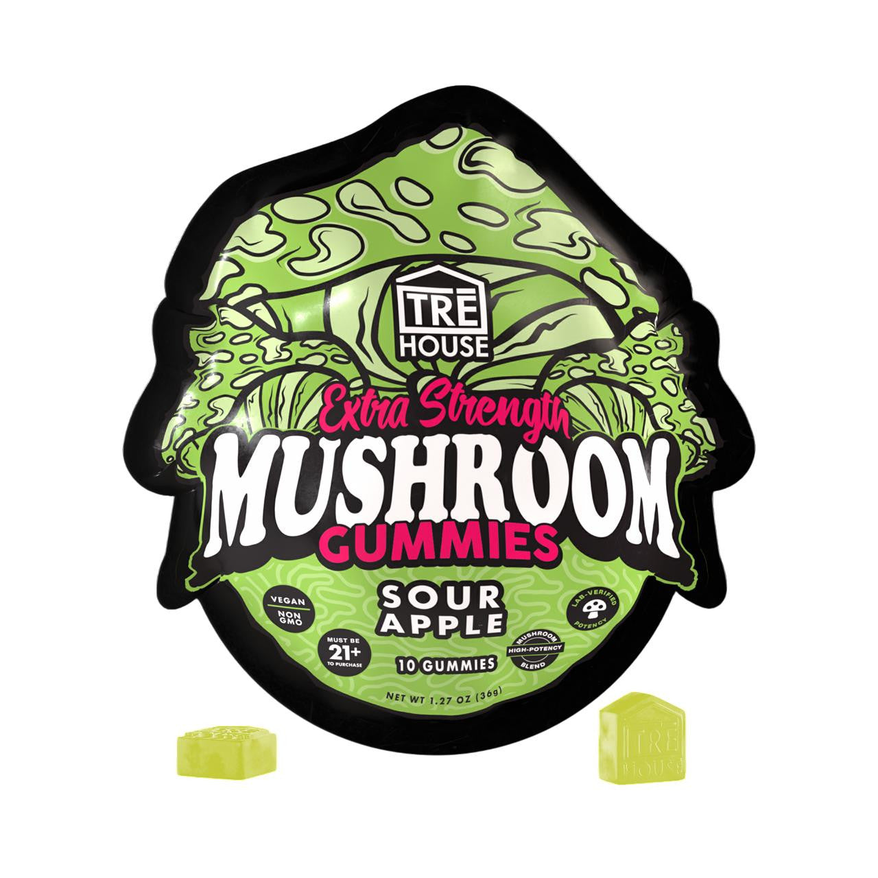 TRĒ House Extra Strength Magic Mushroom Blend Gummies - 10 Count Box